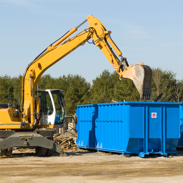 what kind of customer support is available for residential dumpster rentals in Loma Grande Texas